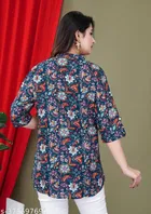 Rayon Three Quarter Sleeves Top for Women 