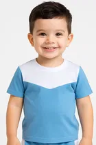Solid Cotton Blend Top & Bottom Set for Boys 