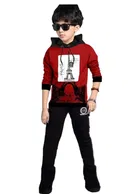 Cotton Blend Hooded Neck Sweatshirts for Boys 