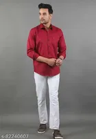 Cotton Blend Full Sleeves Shirt for Men 