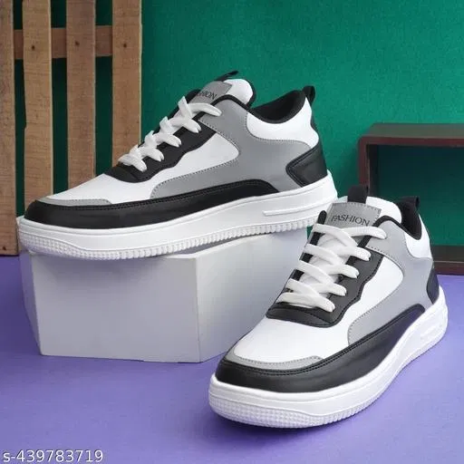 Trendy Sports Sneakers for Men (Multicolor, IND-9)