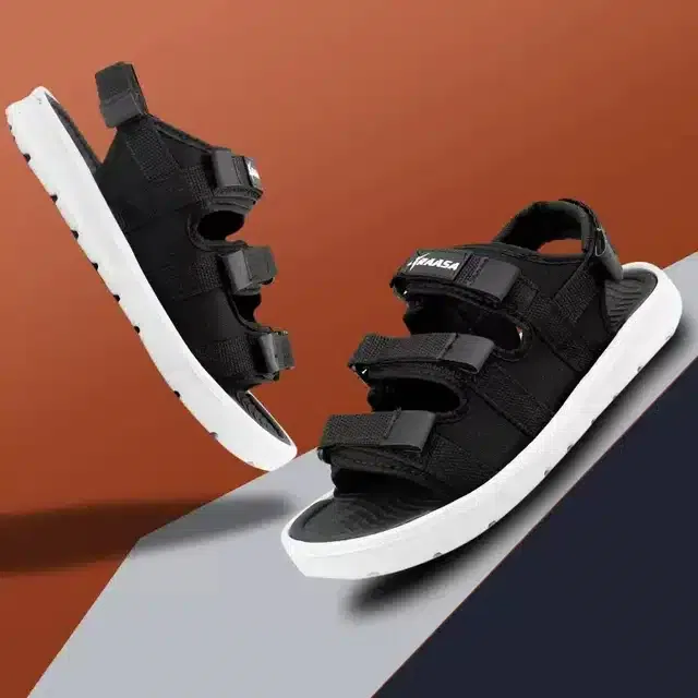 Sandals for Men (Black, 9)