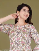 Cottonthree Quarter Sleeves Top for Women 