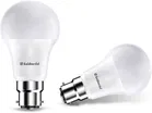 Gold Medal 9 W Basic Standard B22 LED Bulb, White, Pack of 2