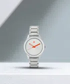 Analog Watch for Women (Silver & White)