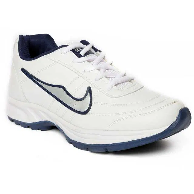Men's Running Shoes (White, 7) (V-62)