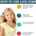 Lice Remover Comb For Women And Kids Stainless Steel Lice Terminator Fine Egg Nit Lice Egg Removal Comb For Women Lice Comb Hair Women Scalp Louse And Eggs Remover 