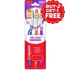 Colgate ZigZag Antibacterial Soft Bristle Toothbrush - 3 Pc