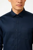 Cotton Blend Full Sleeves Solid Shirt for Men 
