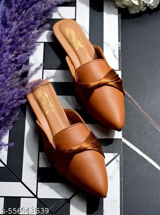 Shoetopia Beige Mules Size 6.0