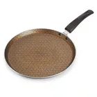 NIRLON Aluminium Flat Tawa (Black & Copper, 26 cm)