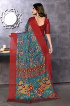 Chiffon Printed Saree for Women 