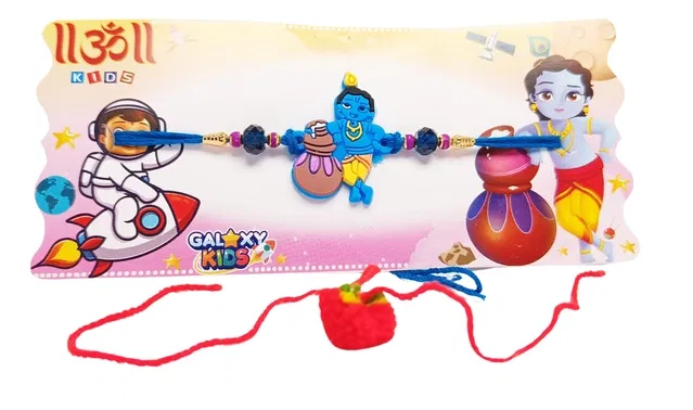 Synthetic Rakhi for Raksha Bandhan (Multicolor, Pack of 2)