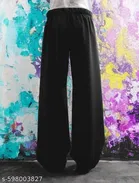 Cotton Blend Track Paints for Women, Black 