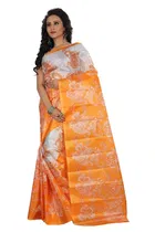 Taffeta Silk Printed Saree for Women 