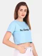 Cotton Blend Printed Tops for Women 