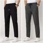 Cotton Pants for Men, Black, Pack of 2 