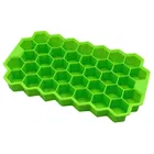 Silicon Honeycomb Shape Ice Cube Mould Tray-37 Cavities Mold (Pack of 1, Assorted)
