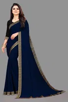 Art Silk Lace Saree for Women 