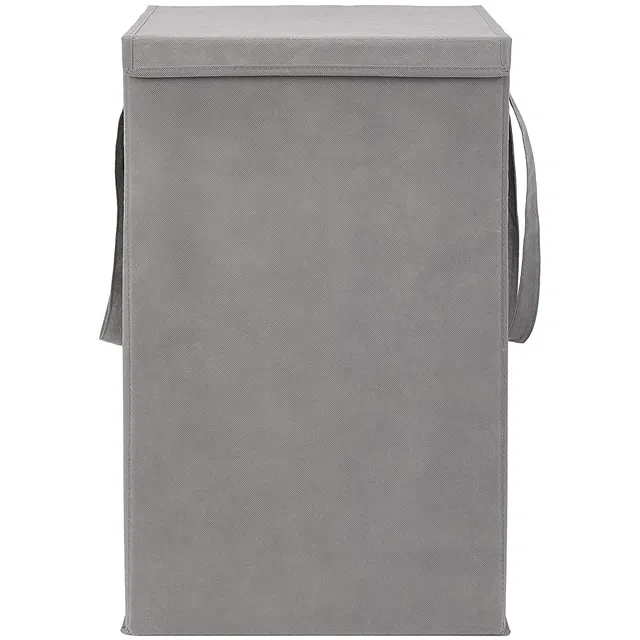 Cloth Laundry Baskets, Grey (75 L)