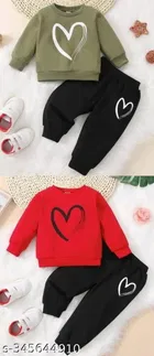 Hosiery Cotton Full Sleeves T-Shirt with Pant Clothing Set for Kids 