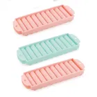 Cylinder Plastic Ice Cube Tray (Pack of 3, Assorted)