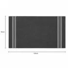 इवोक होम सूती स्नान तौलिया 330 gsm 65x135 cm गहरा ग्रे