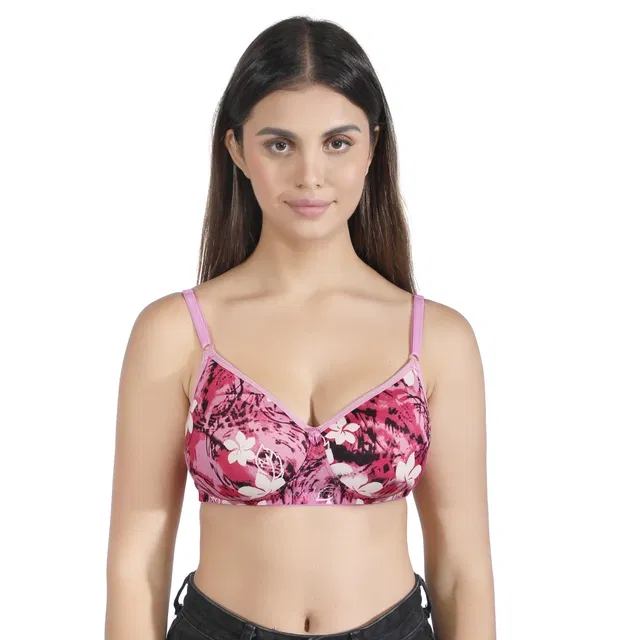 Proleaf imported poly viscose lycra Padded bra for women ( Pink ) ( 32 A ) ( Pack of 1 )