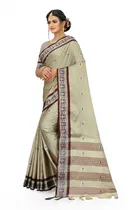 Cotton Embellished Saree for Women 