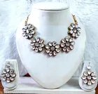 Beautiful Kundan Necklace for Women & Girls, White