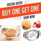 Stainless Steel Fruit Slicer (Silver, Pack of 2)