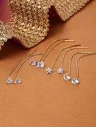 Gold Plated Sui Dhaga Earrings for Women (Gold, Set of 1)