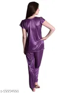 Satin Nightsuit Set for Women 