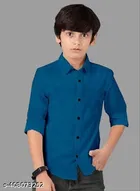 Solid Cotton Blend Polo Shirt for Boys 