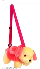 Fur Solid Hand Bag for Girls (Red)