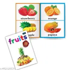 For Little Readings Library Book Of - Set Of 4 Books - Fruits , Vegetables , Birds & Aquatic Animals , And Wild & Farm Animals For Kids Hardcover,