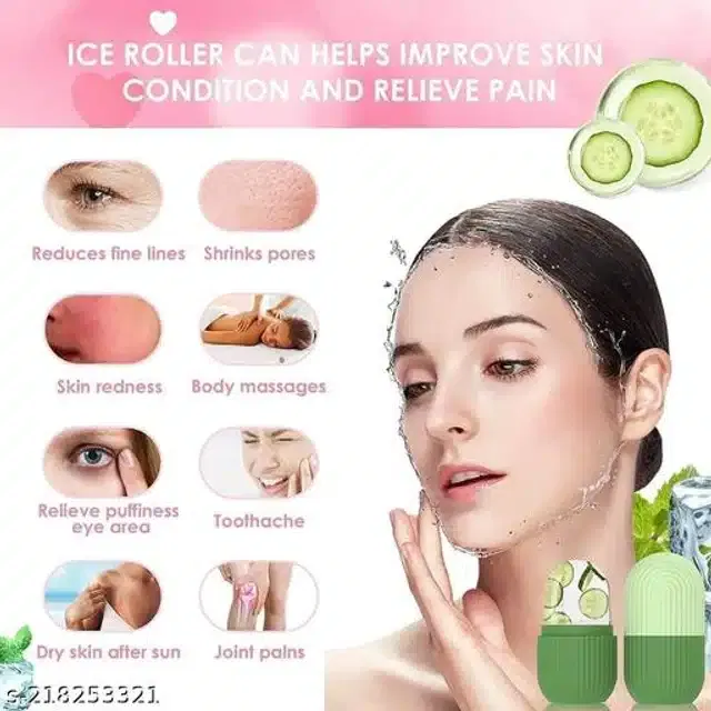 Silicone Ice Face Roller (Multicolor)