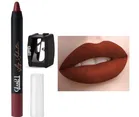 Glam21 Waterproof Crayon Lipstick with Sharpener (Brown, Set of 2)