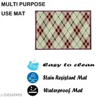 KANUSHI Industries® 1 Pc Fridge Cover for Top with 6 Utility Pockets + 4 Fridge Mats 