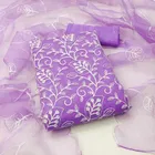 Organza Unstitched Dress Material for Women 