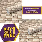 Vinyl Wallpaper for Kitchen Wall  