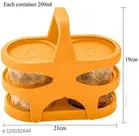 Plastic 4 Container Lunch Box 