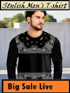 Polyester Round Neck T-Shirt for Men 