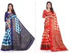 Khadi Silk Printed Saree for Women 