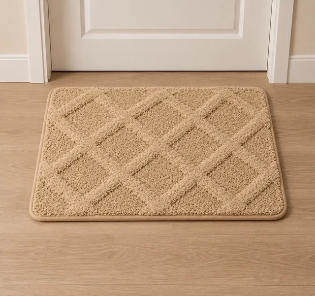 Geometric Tufted Emboss 3D anti-slip Door Mat [38x58]
