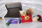 Alloy 2 Pcs Rakhi with Wallet & Chocolate 