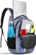 Polyester Backpack for Men & Women, Grey