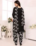 Crepe Floral Punjabi Suits for Women 