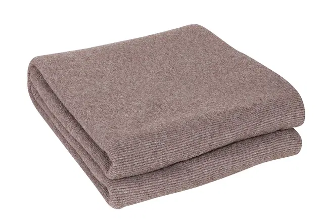 Arch Melange Fleece Blanket 380gms 120x220cm Brown