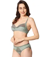 Cotton Solid Non Padded Lingerie Set for Women 